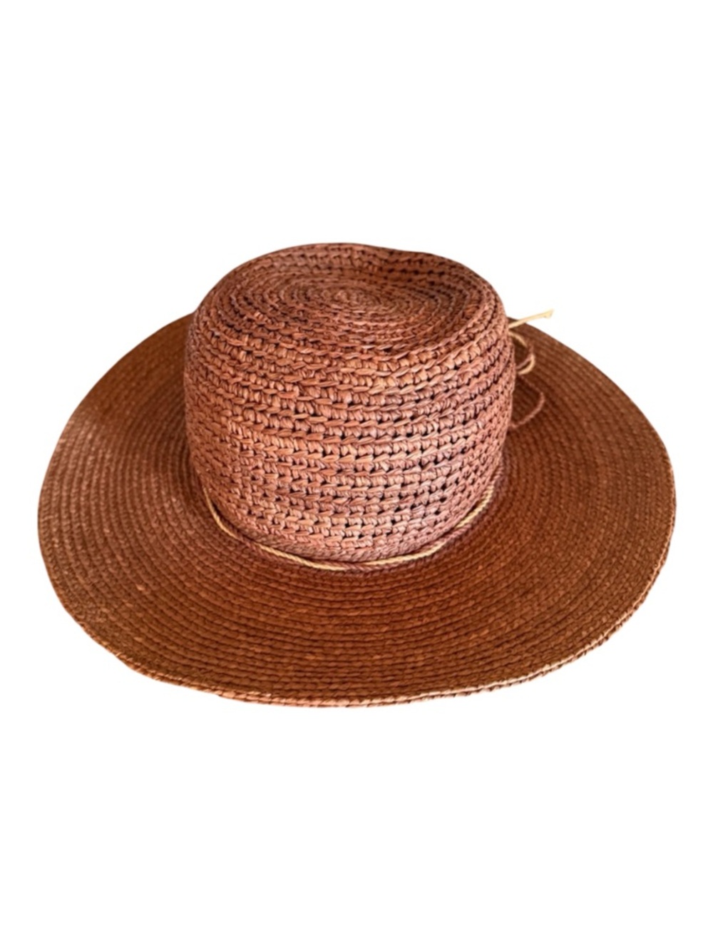 Helen Kaminski Raffia Straw Hat • Wide Brim • One Size